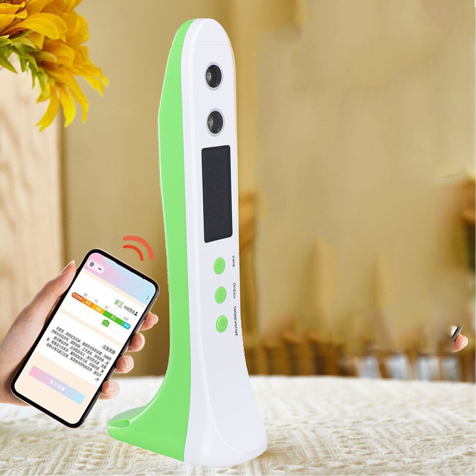 Portable Body Height Stadiometer Handheld Cordless Measurement Instrument 200cm