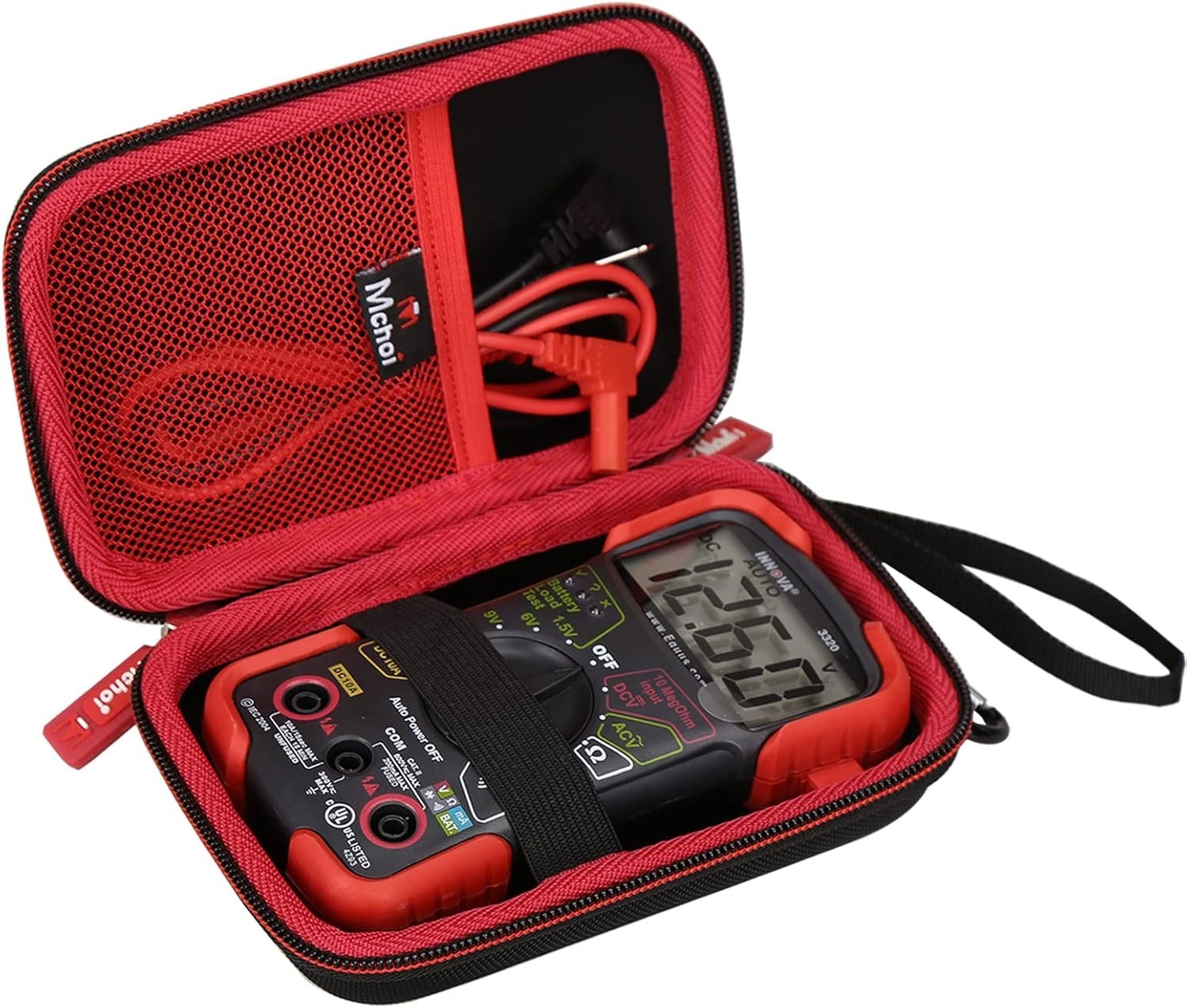 Protective Zipper Case for INNOVA 3320/3340 Digital Multimeter—Compact & Stylish