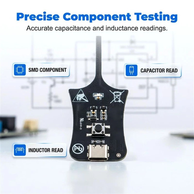 3pcs Type-C Inductance Tester W01 Inductor Detectors With Compactly Construction