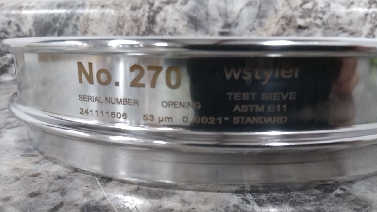 Advantech 270SS8H 4 Pk 8 In Outside Diameter USA Standard Testing Sieve