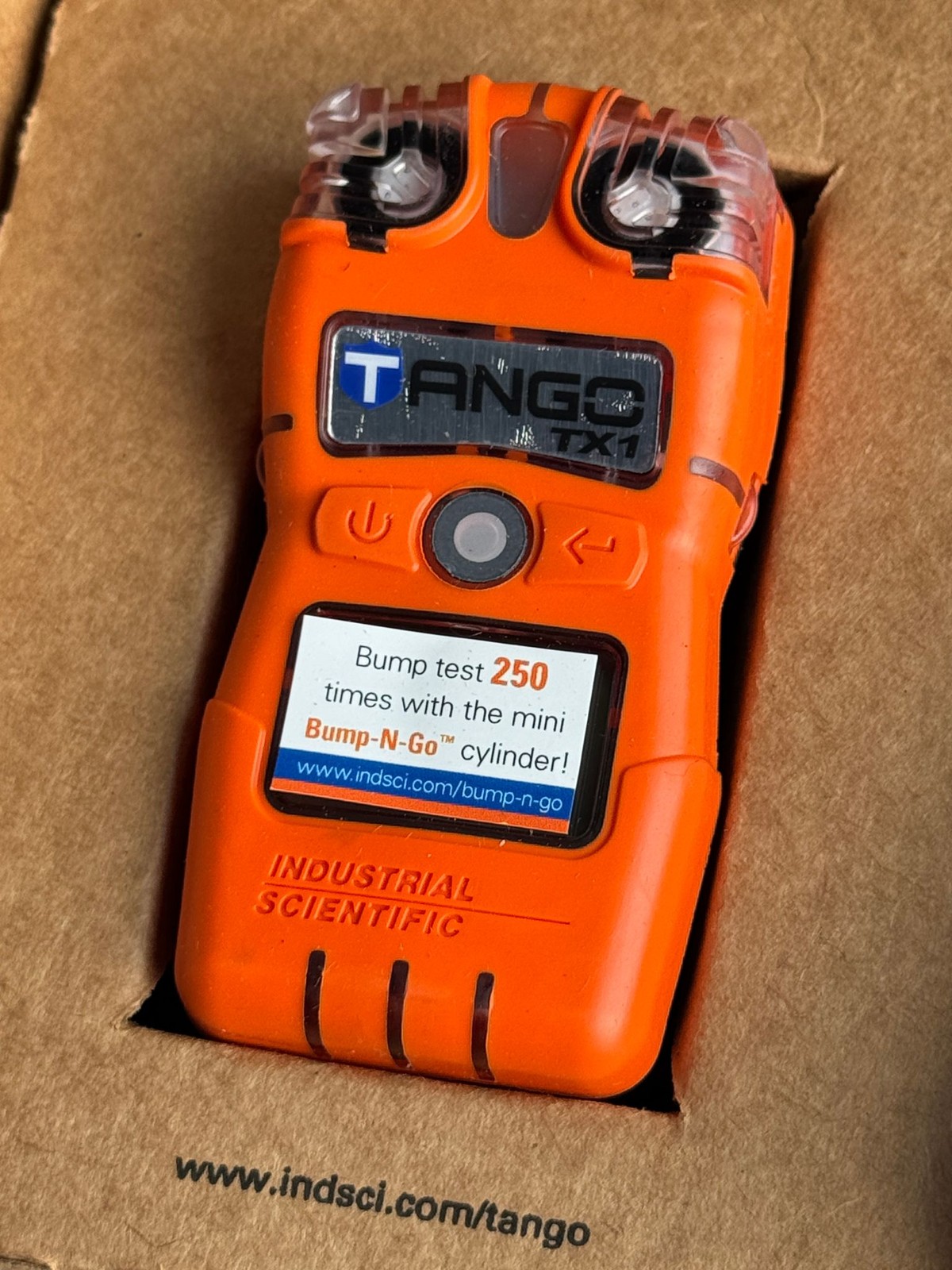 Industrial Scientific Tango TX1 H2S Single Gas Detector Orange Portable Alarm