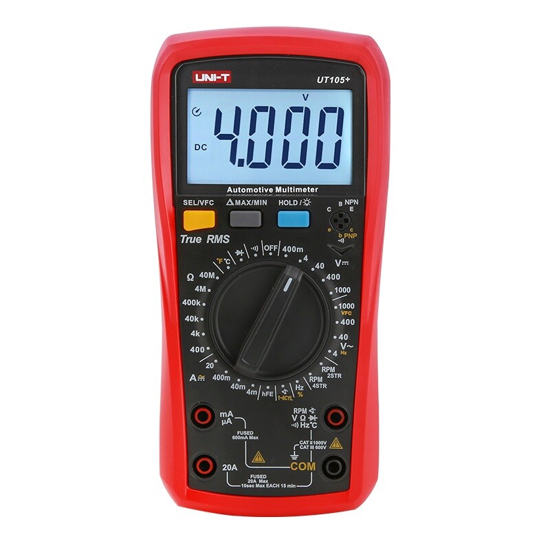 UNI-T UT105+/UT107+ Handheld New Energy Vehicle Multimeter Auto Power Off✦KD
