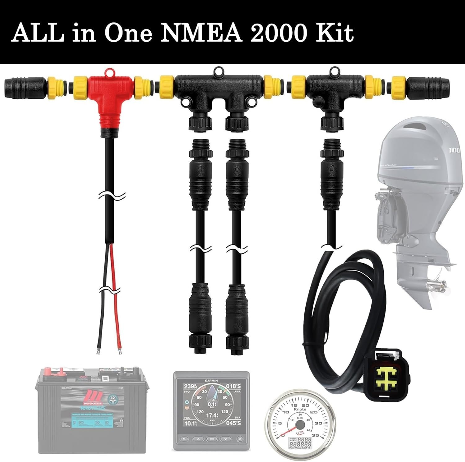 NMEA 2000 Starter Kit & Engine Cable for Yamaha Outboards 2006-2023