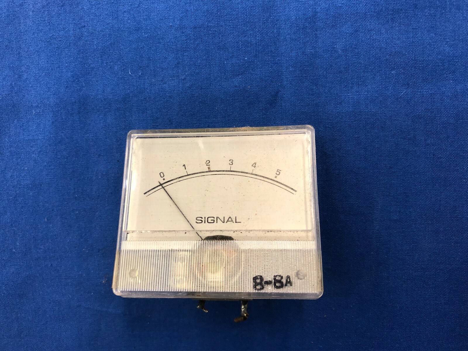 Vintage Signal Panel Meter Unbranded Untested Replacement Part 0-5 (#29)