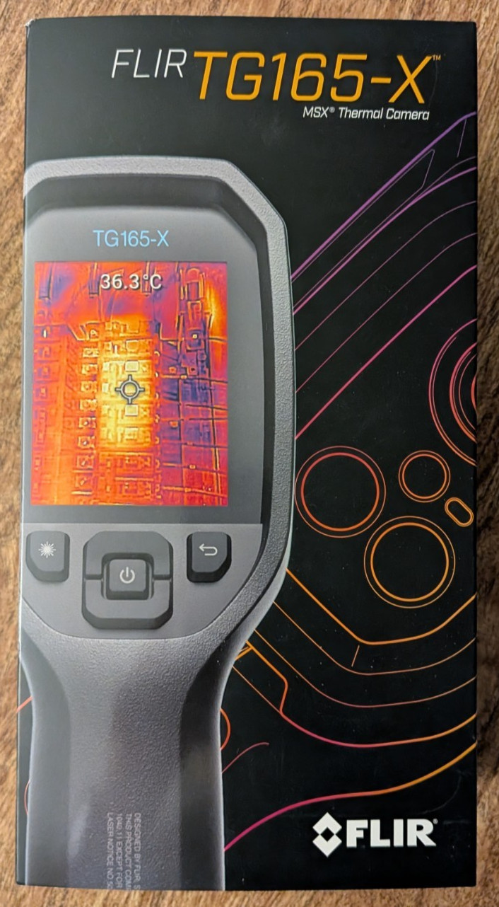 FLIR TG165-X Thermal Camera for Electrical, HVAC, Building Inspection – Open Box