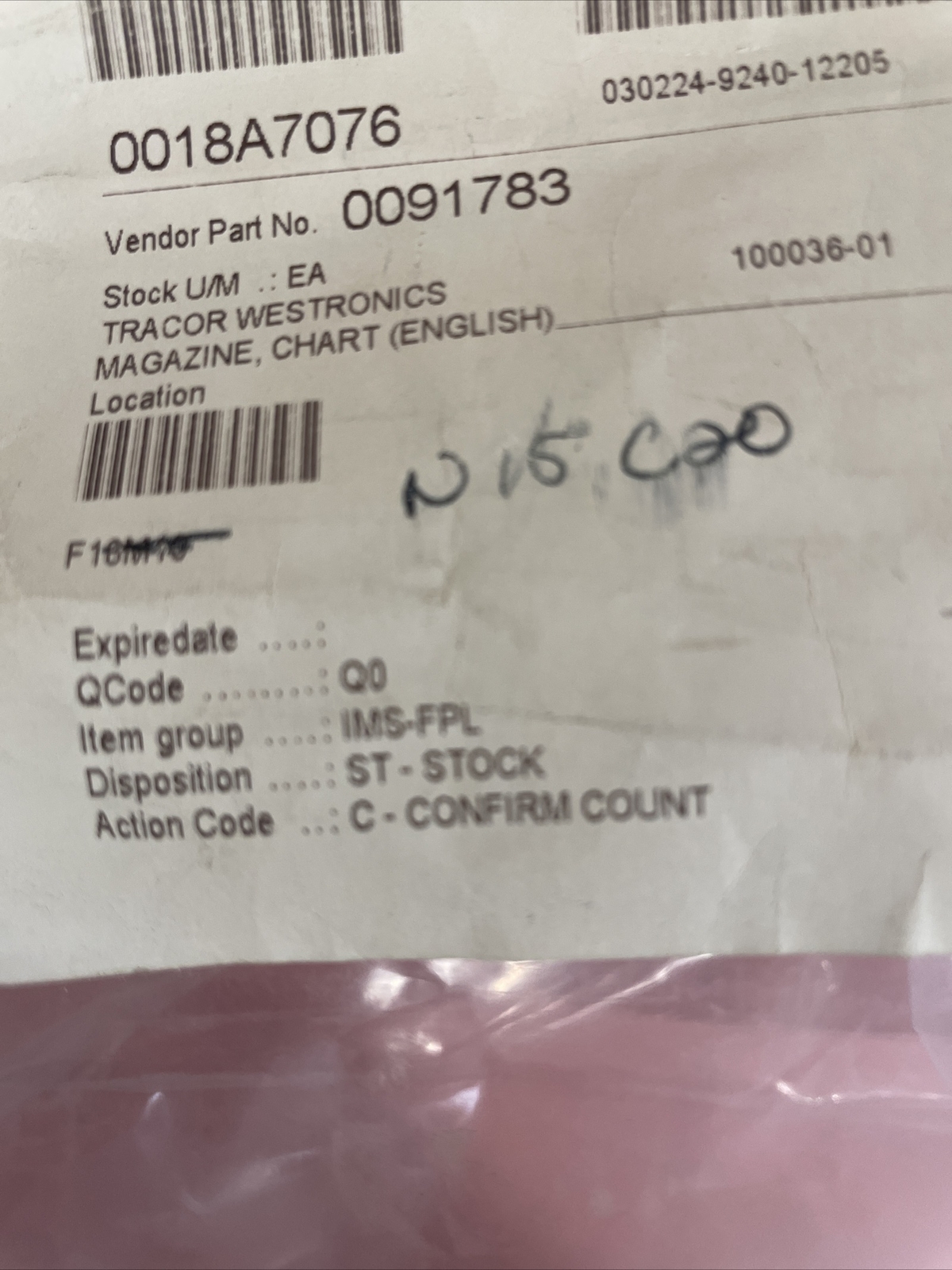 Tracor Westronics Chart Magazine (English) New No Box Or Paperwork 100036-01