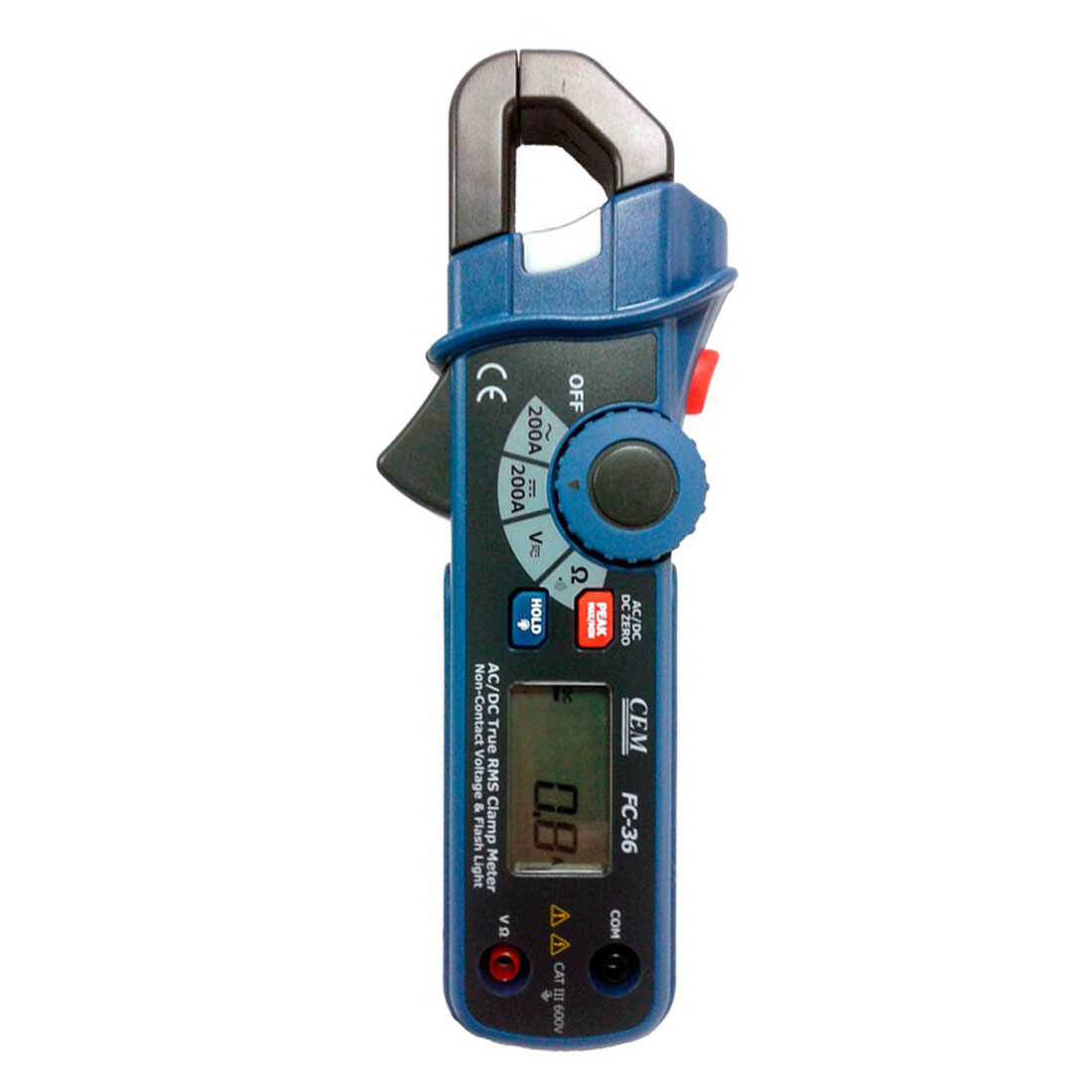 CEM FC-36 3 in 1 Mini AC, AC/DC Clamp Meters Large Backlit Display