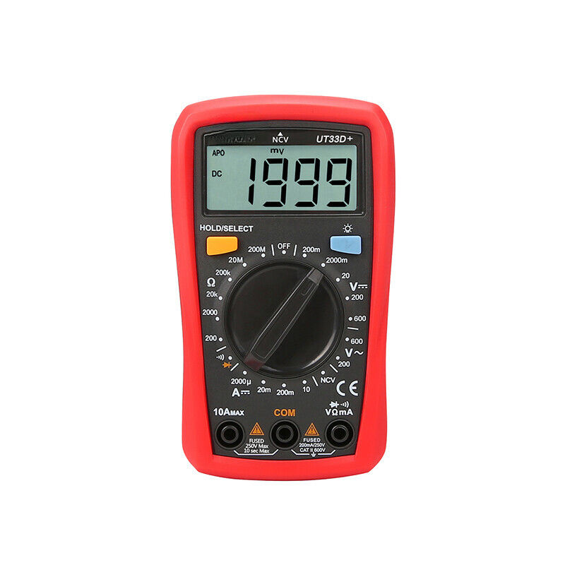 UT33D+ Mini Digital Multimeter 600V NCV Palm Size Manual Range AC DC Voltmeter