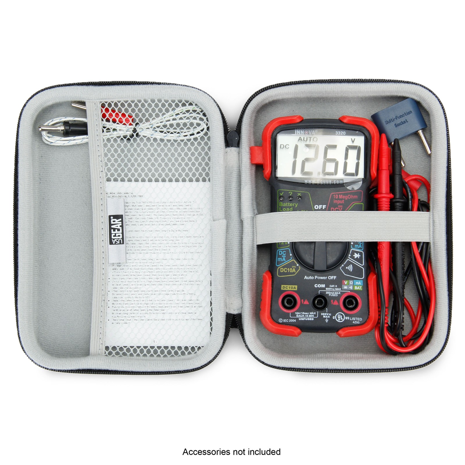 Protective Case for Innova 3320 Digital Multimeter with Hard Shell Exterior