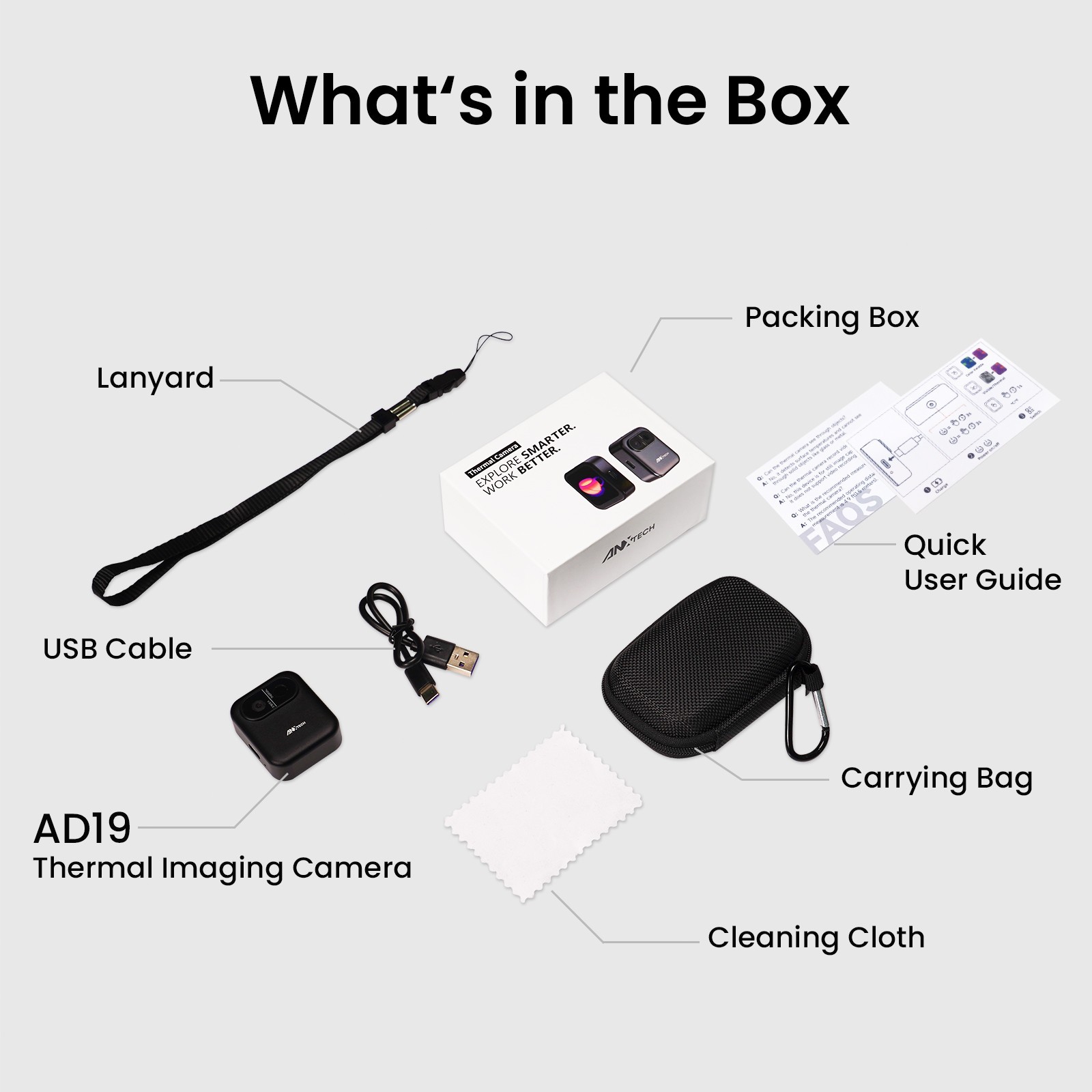 80*60 Infrared Thermal Imager Mini Thermal Imaging Camera Portable for Beginner
