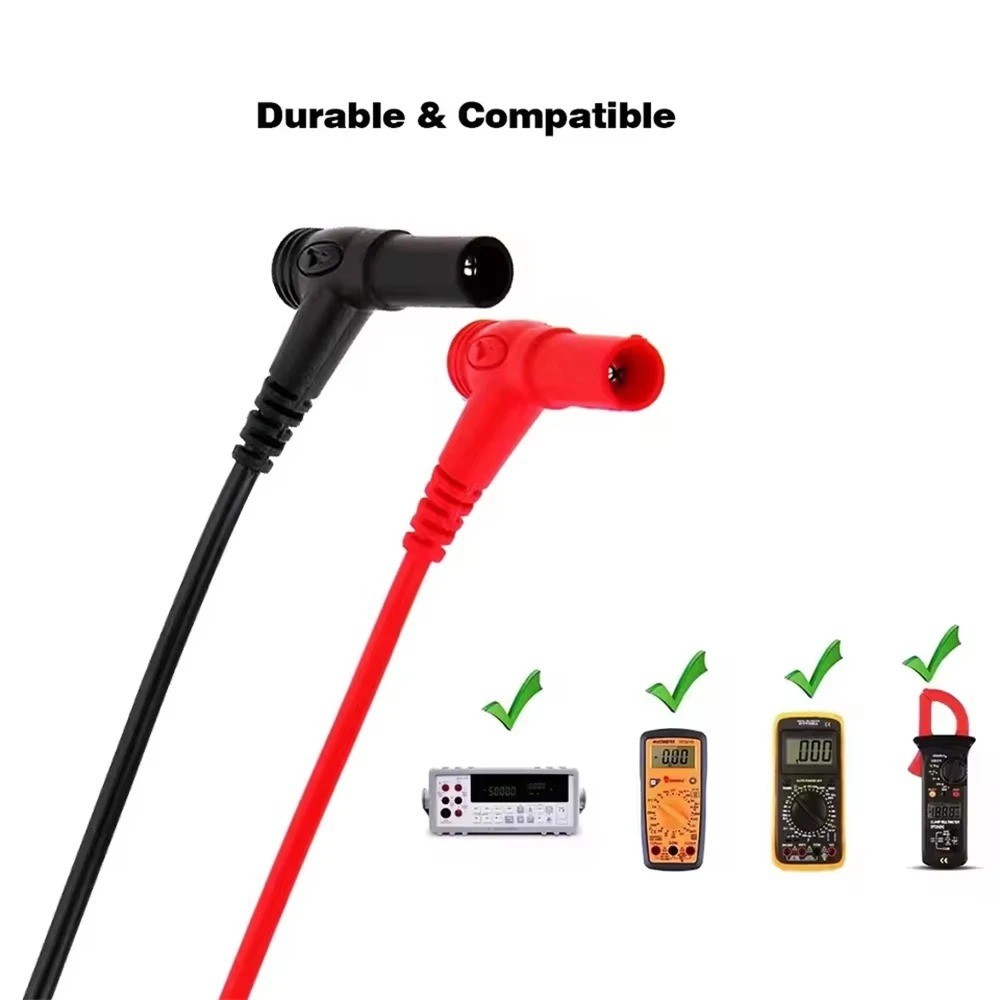 Multimeter Test Leads for Fluke Meter Electrical Alligator Clip Probes 1000V 20A