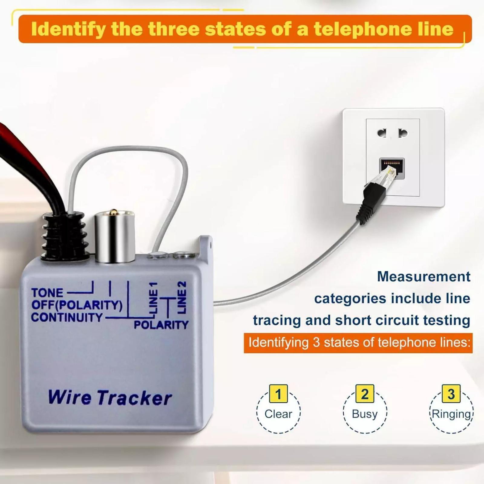 New Tone Generator Set Wire Tracer Kit Features LED Indicator Proximity Lighting