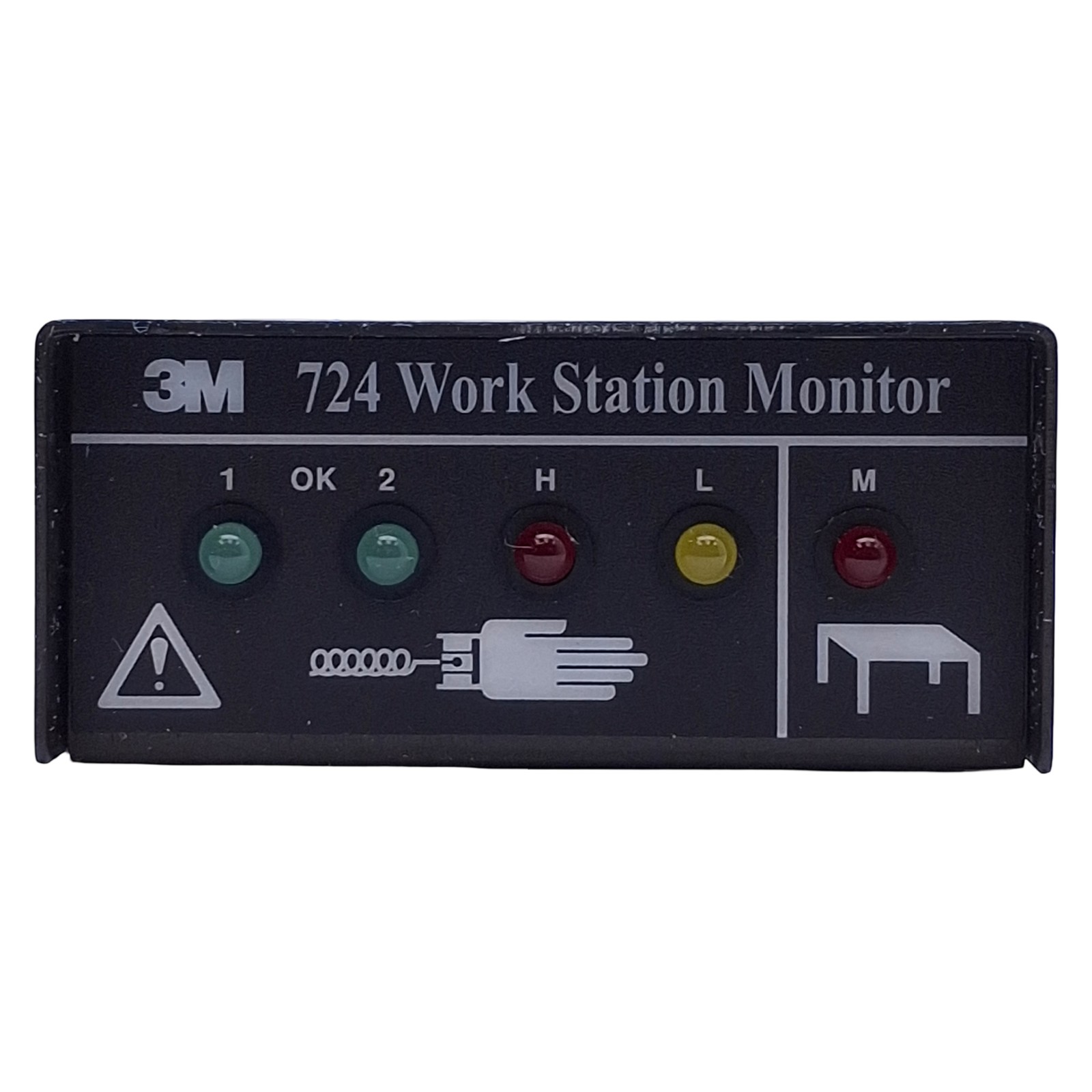 3M 724 Workstation Monitor, 25VDC@50mA, 3.7megohms Test Limit, 2.75x1x1in