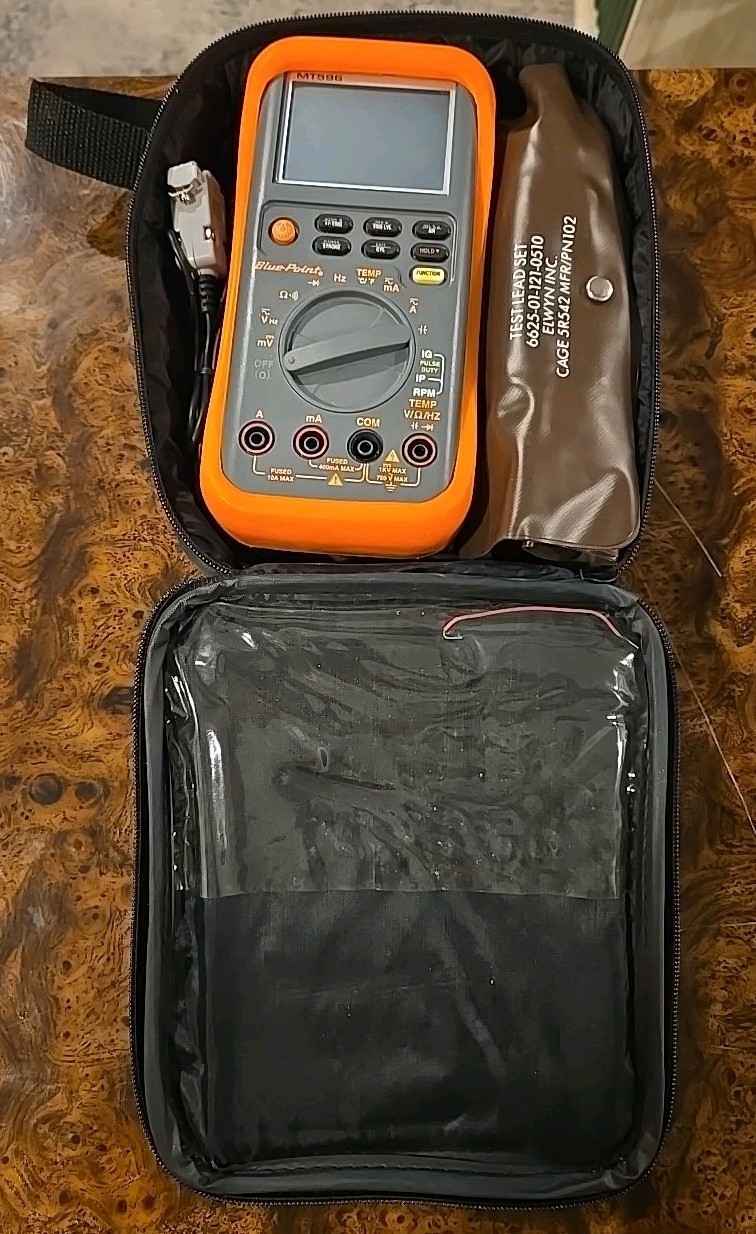 Blue-Point Tools Multimeter MT596 w/ Wire Leads in Soft Case