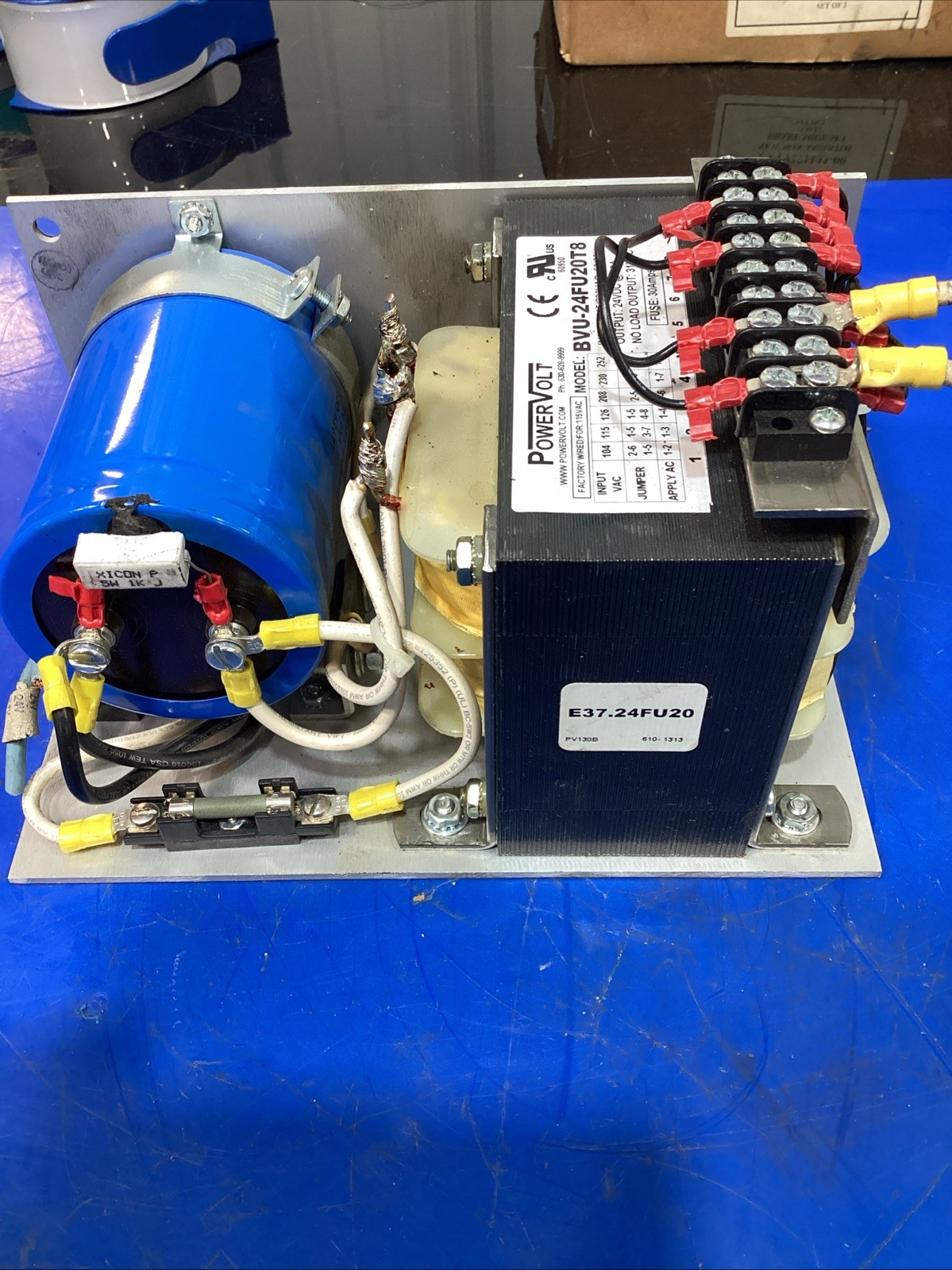 Powervolt BVU-24FU20T8 Power Supply 24v-dc 20a Amp 115/230v-ac
