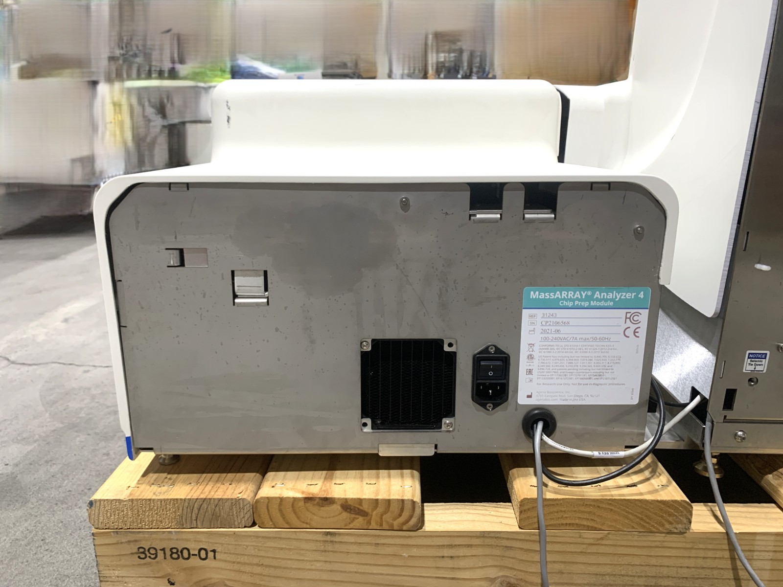 Agena Mass Array Analyzer 4 W/Chill Prep Module 100-240VAC Power Tested