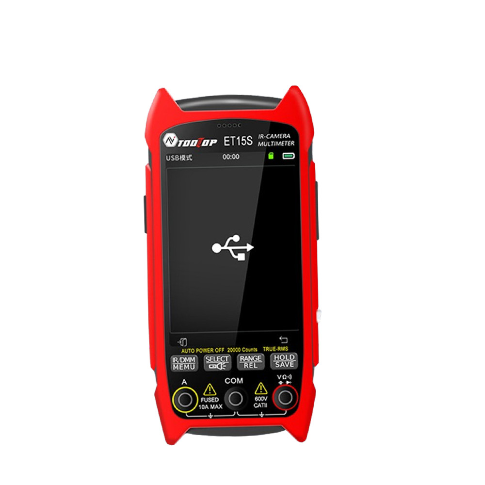 2IN1 Thermal Imager IR Camera Multimeter 256*192 3.5Inch Screen Voltmeter USB PC