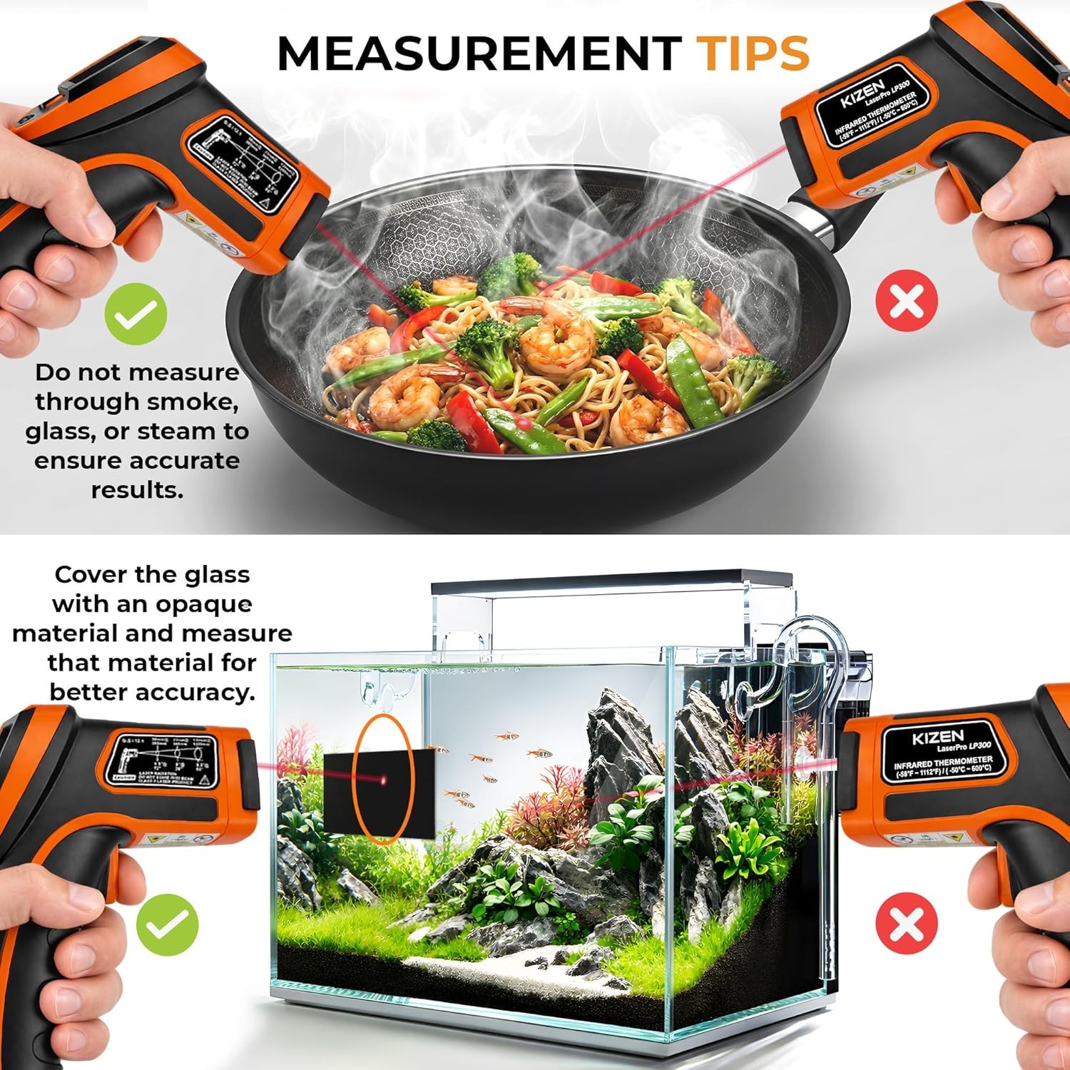 Infrared Temperature Gun – Handheld Surface Thermometer for Griddle Grill Pizza