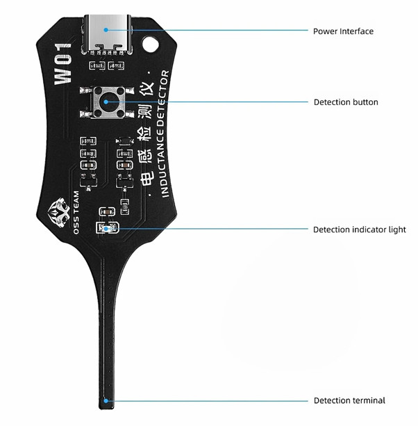 Universal Inductance Tester W01 Inductor Detectors With Compactly Construction