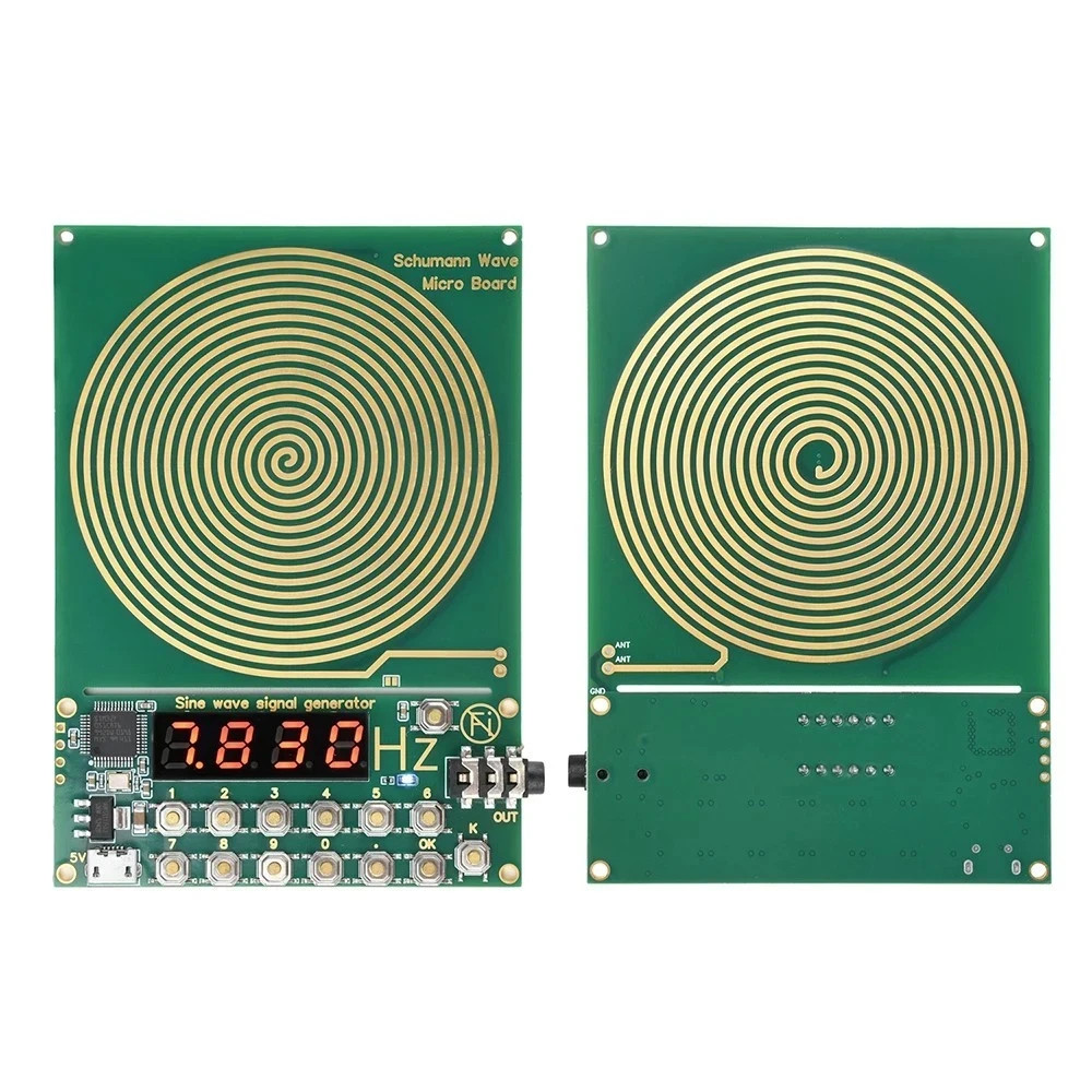 For Schumann Wave Generator Pulse Sine Frequency+Audio Output Connector+Case