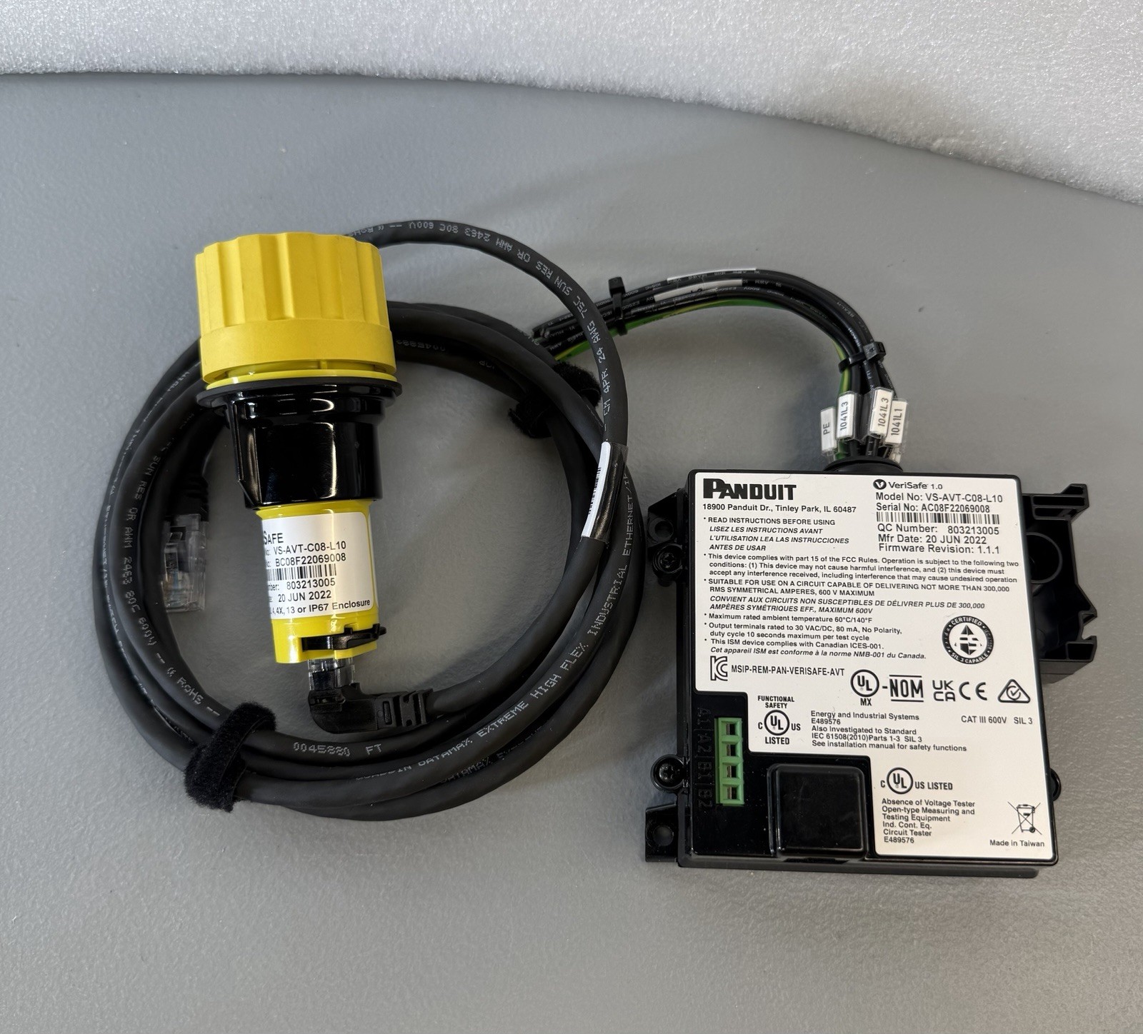 Panduit VS-AVT-C08-L10 VeriSafe Absense of Voltage Tester Industrial-each (113)