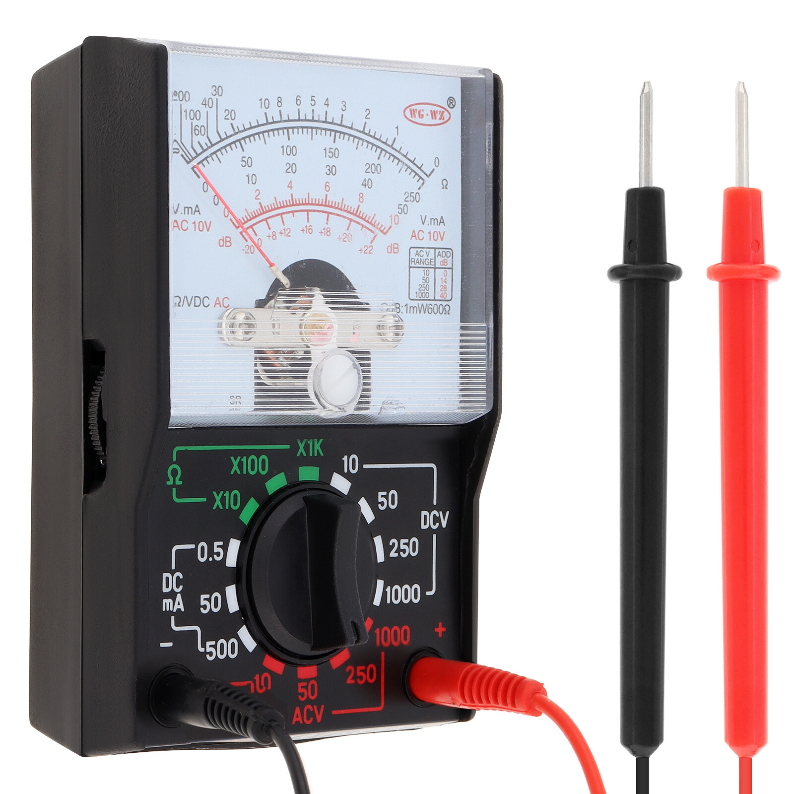 Analog Multimeter 1000V Electric AC/DC Current OHM Decibels Voltage Voltmeter US