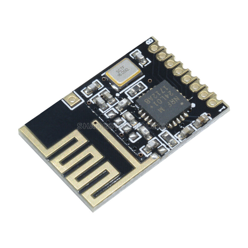 Mini NRF24L01+ SMD 1.27MM Wireless Transceiver Module Small Size-