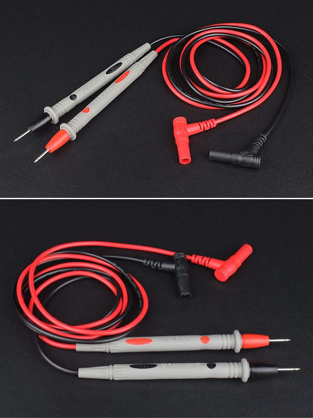 Banana Plug Multimeter Test Leads, 1000V 20A Digital Multi Meter Clamp Tester Pr