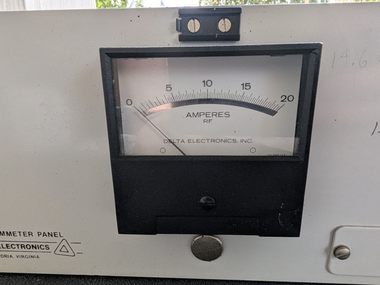Vintage Delta Electronics EXMCP-3 RF Ammeter Panel 20A Broadcast Radio – RE