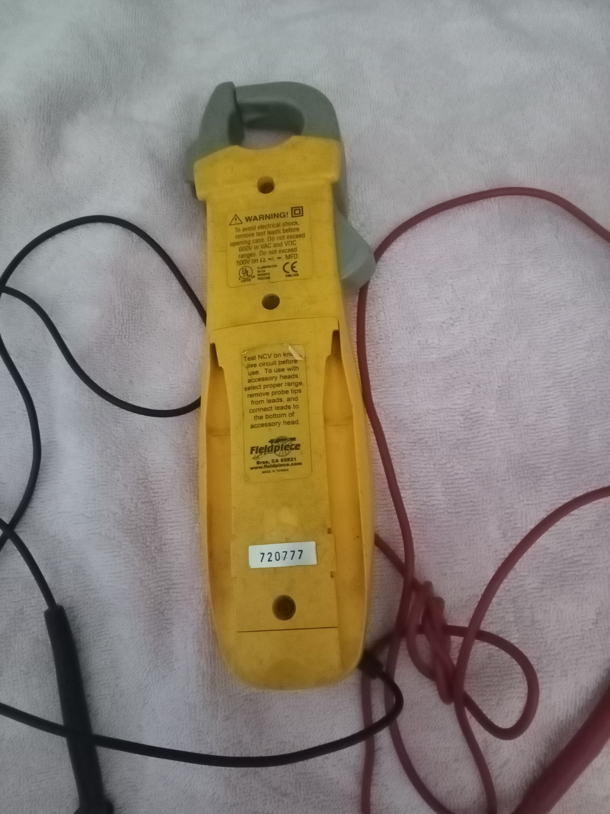 Fieldpiece SC76 HVAC/R Clamp Meter Temperature & Capacitance Tested