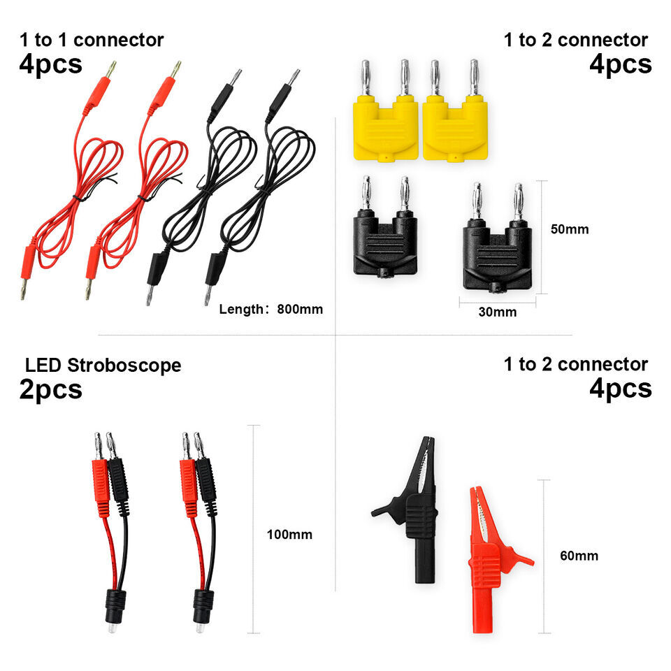 92pcs Multimeter Test Leads Kit Automotive Circuit Test Leads w/ Alligator Clips