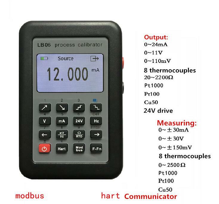 LB06 Hart Modbus 4~20mA/0~10V Process Calibrator Current Signal Generator Source