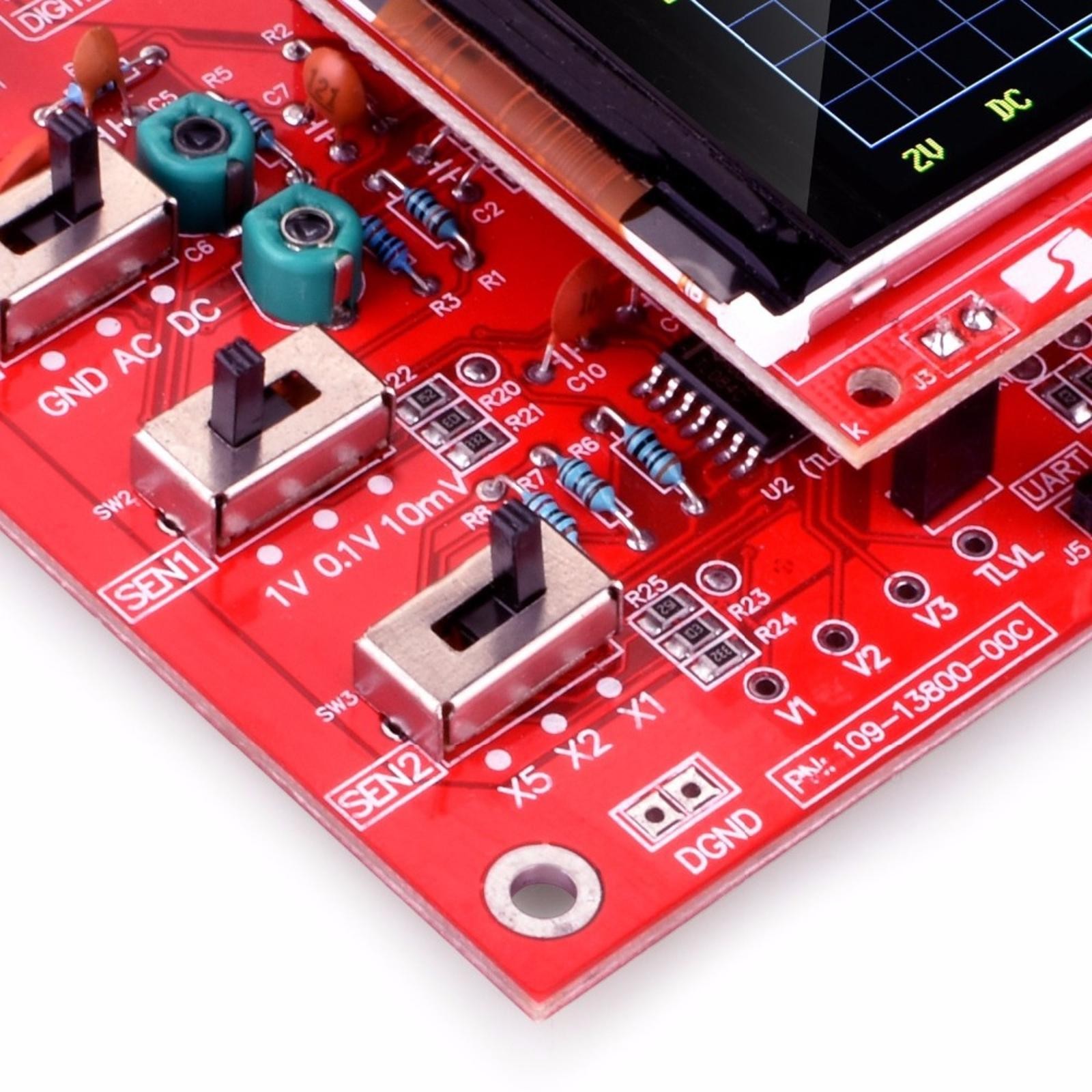 12Bit Assembled DSO138 2.4in TFT Digital Oscilloscope DIY Module Education Kit