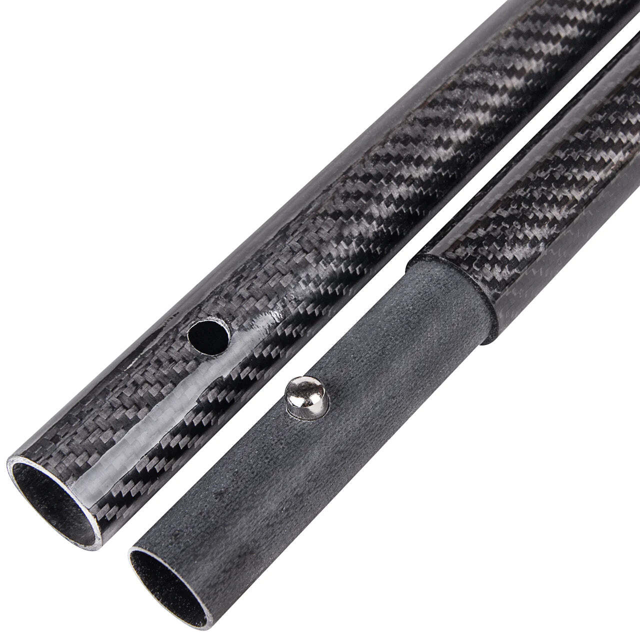 CKG HEAVY DUTY STAINLESS SAND SCOOP HEXAHEDRON HOLES WITH CARBON FIBER HANDLE