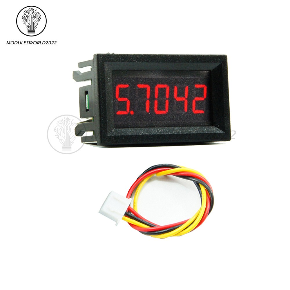 DC0-33V 0.36 inch LED Display 3 Wire 5 Digit High-precision Voltmeter 3 Color