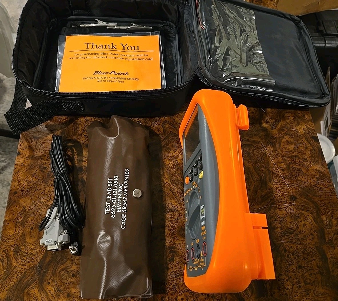 Blue-Point Tools Multimeter MT596 w/ Wire Leads in Soft Case