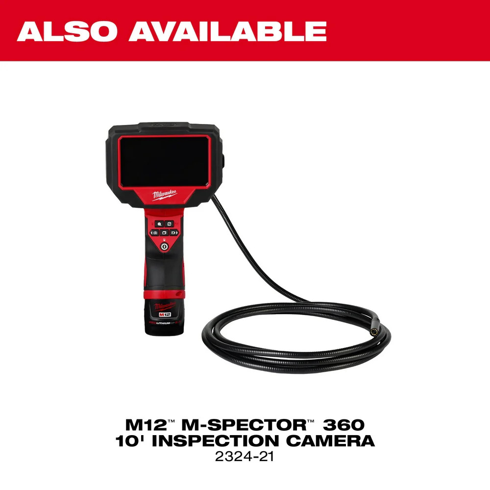 Milwaukee 2323-21 M12 12V 360 Cordless M-Spector 4′ Inspection Camera