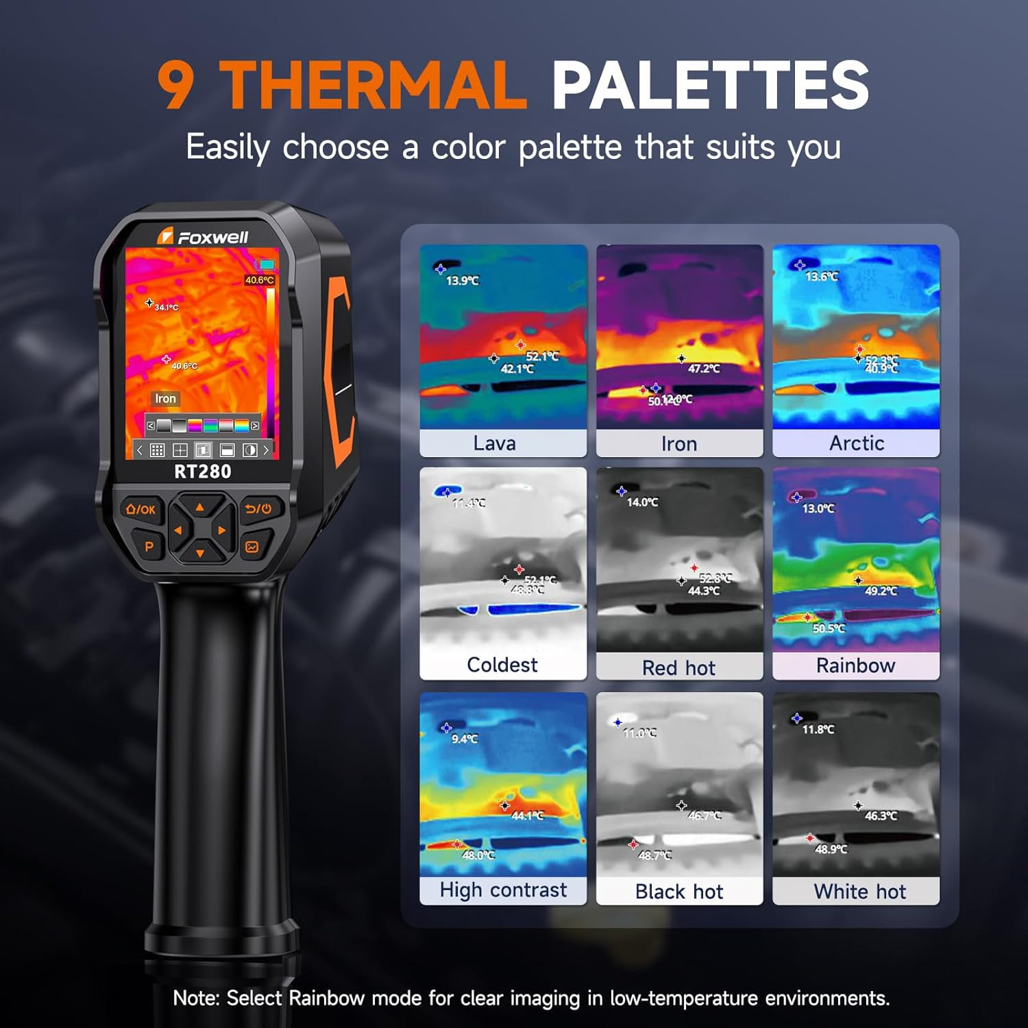 320 X 240 2.8″ LCD Screen Thermal Camera Handheld Infrared Cameras with Laser