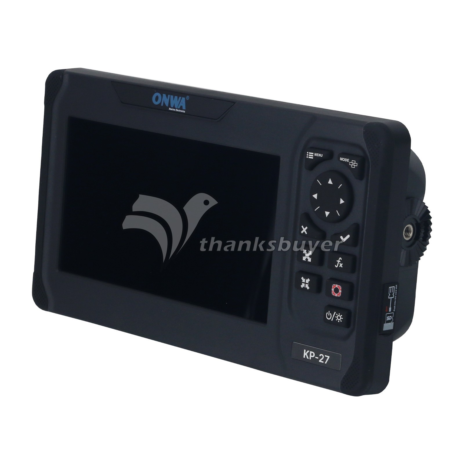 ONWA KP-27 GPS Chart Plotter Marine Chartplotter 7-in 800×480 w/ GPS Antenna