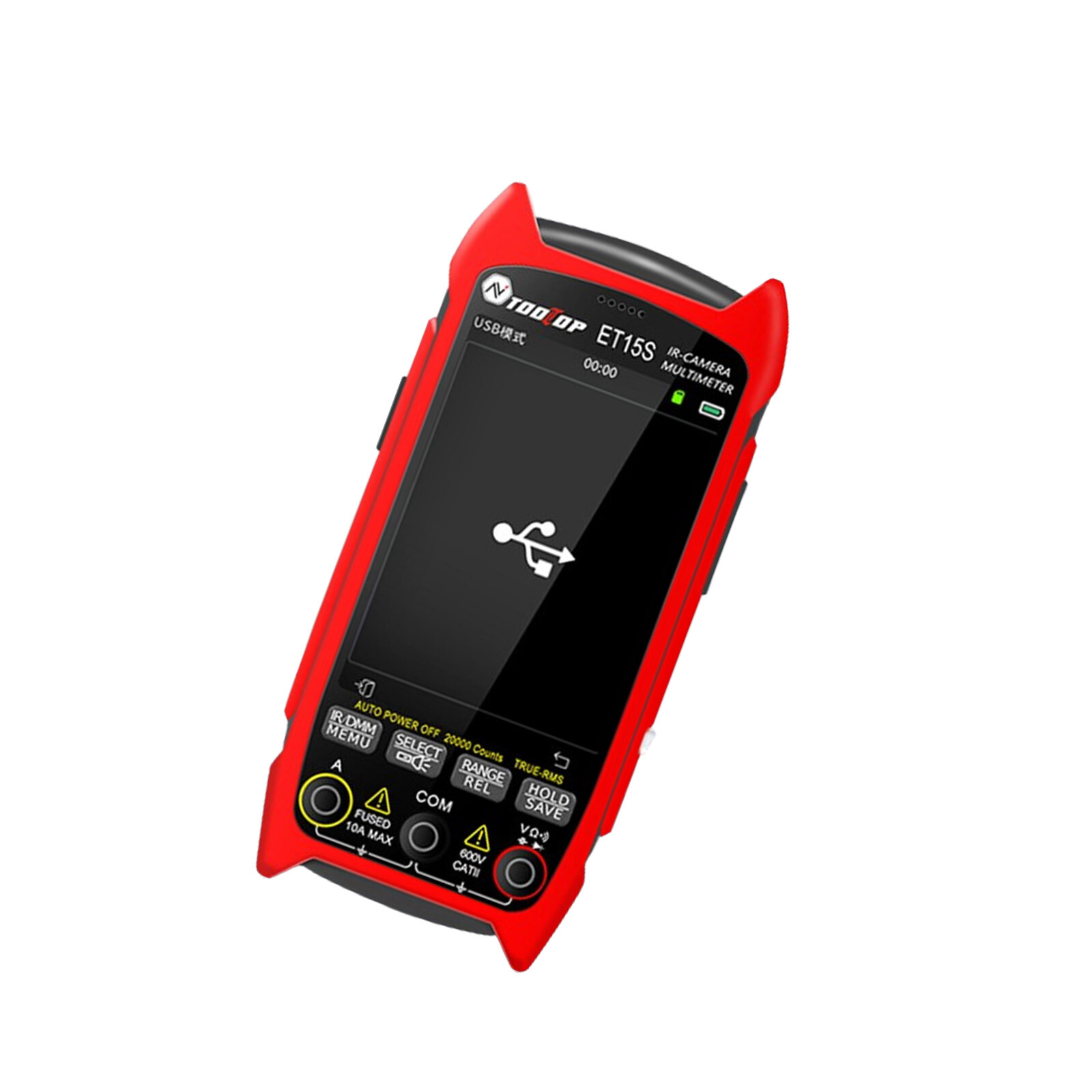 2IN1 Thermal Imager IR Camera Multimeter 256*192 3.5Inch Screen Voltmeter USB PC