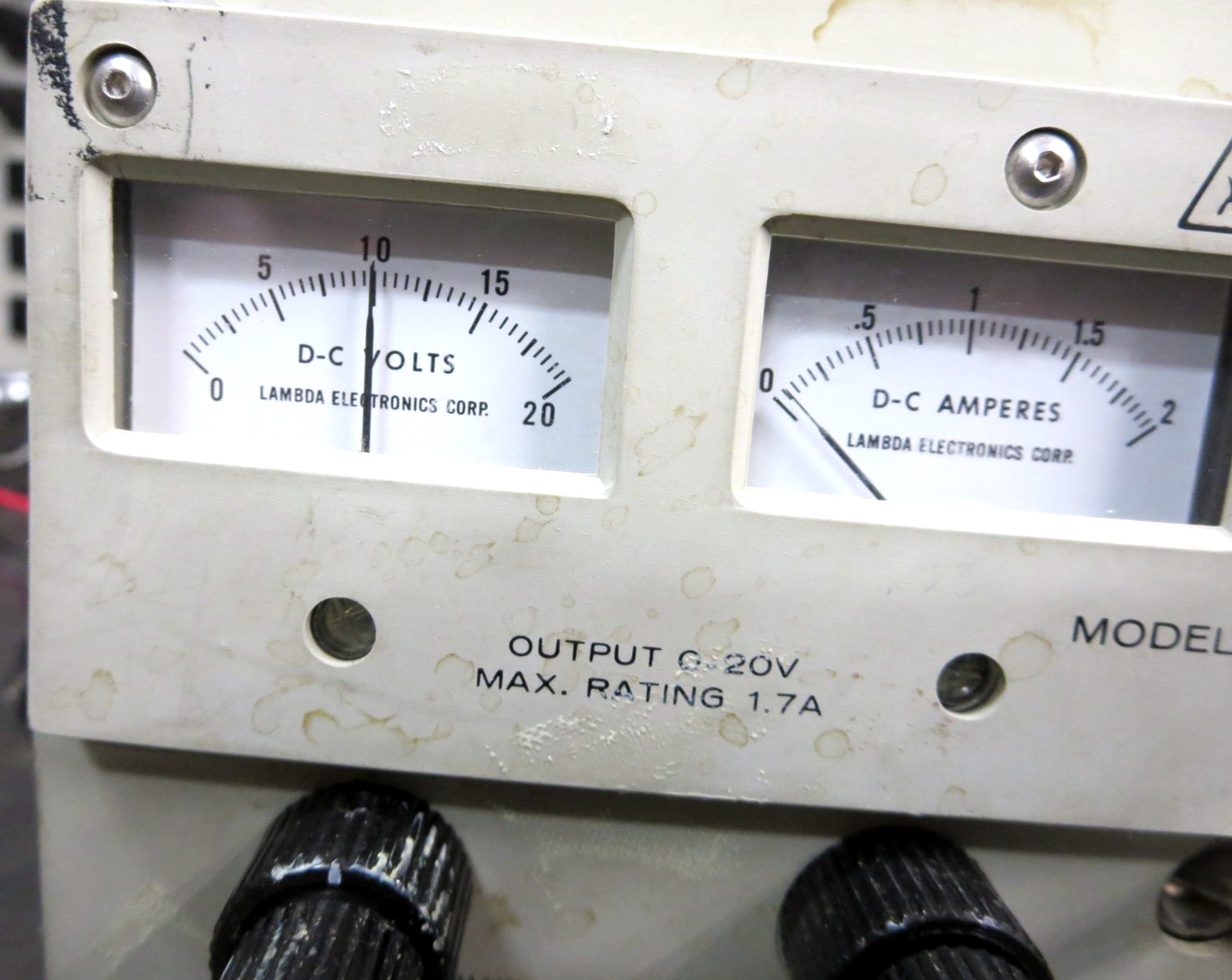 Lambda LPD-421A-FM DC PowerSupply Dual Adjustable Out:0-20V 1.7A See Pics Used