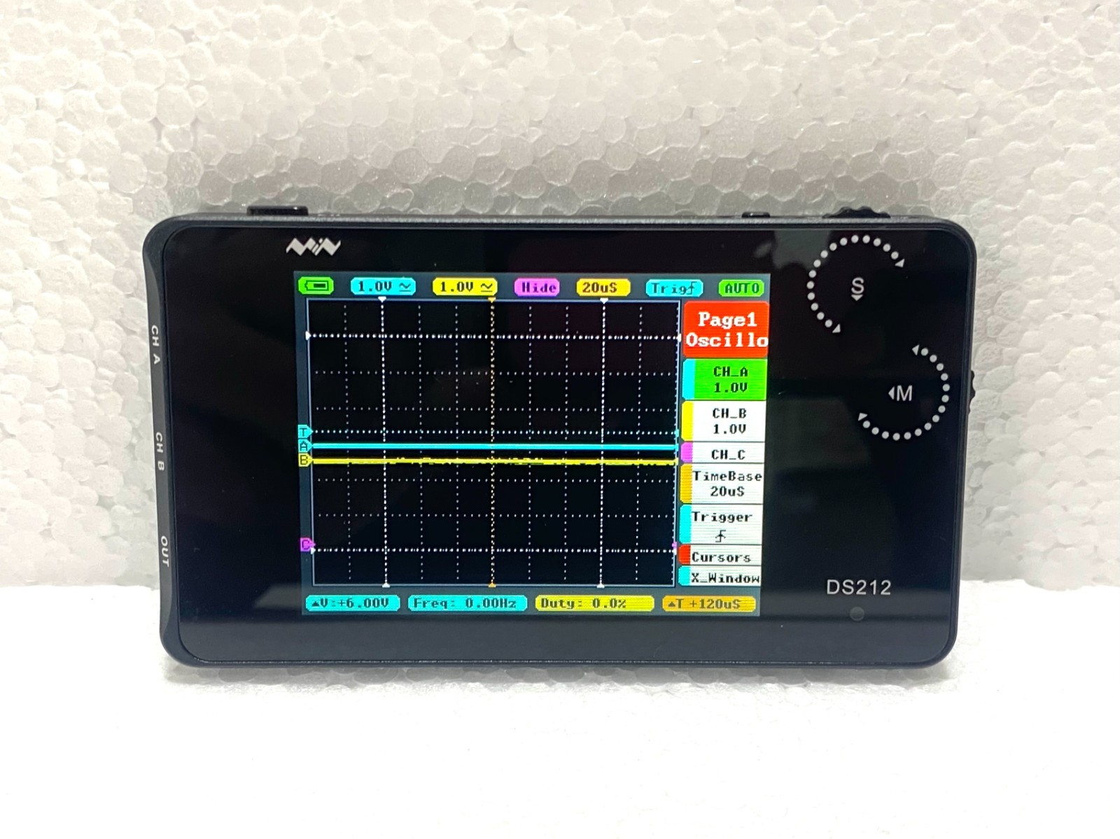 Miniware DS212 Dual-Channel Pocket Size Portable Handheld Mini Oscilloscope