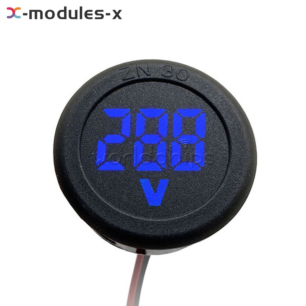 AC50-500V Voltmeter LED Display Digital Panel Meter Voltage Indicator 3Color U-S