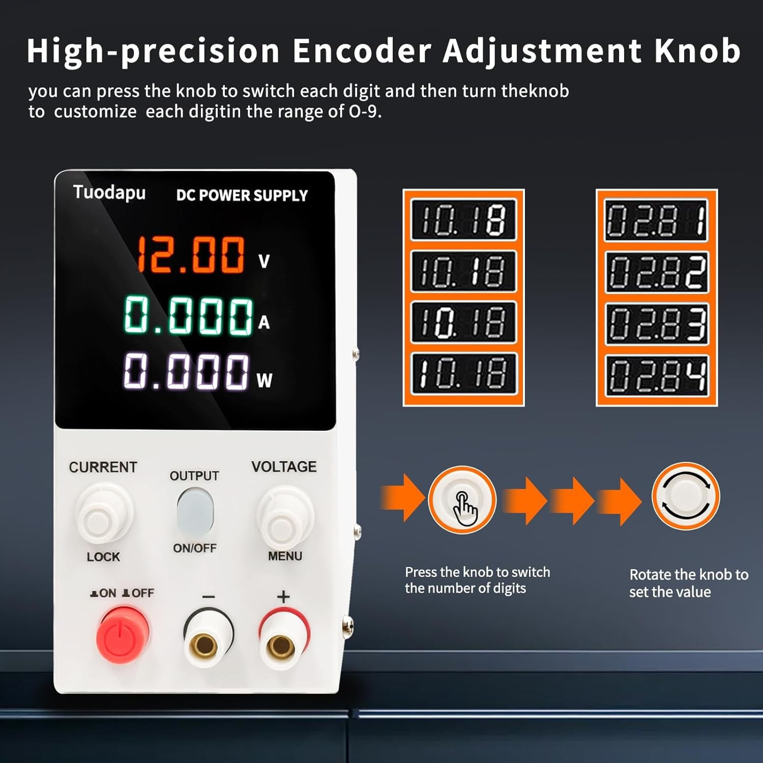 Adjustable DC Power Supply Variable Bench Regulated 20V Programmable 30A