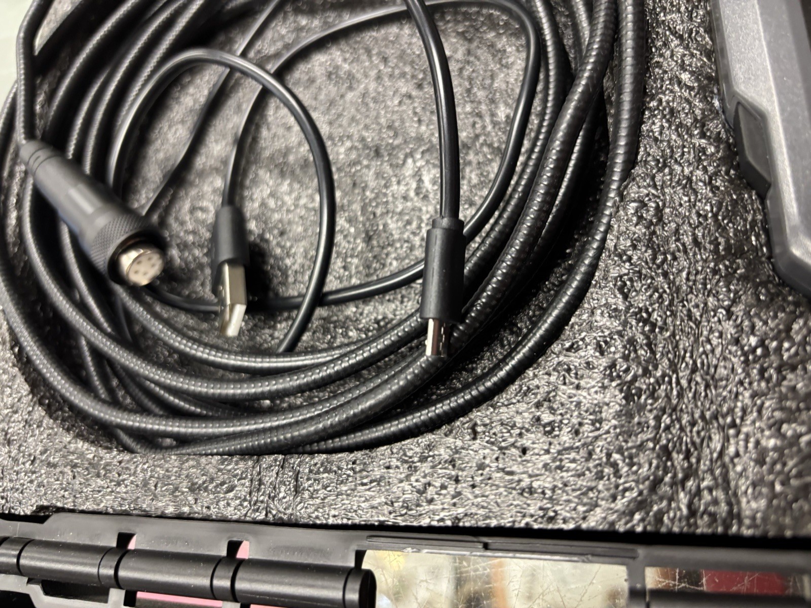 Teslong NTS150 Digital Endoscope Inspection Camera LCD Display Semi-Rigid Case
