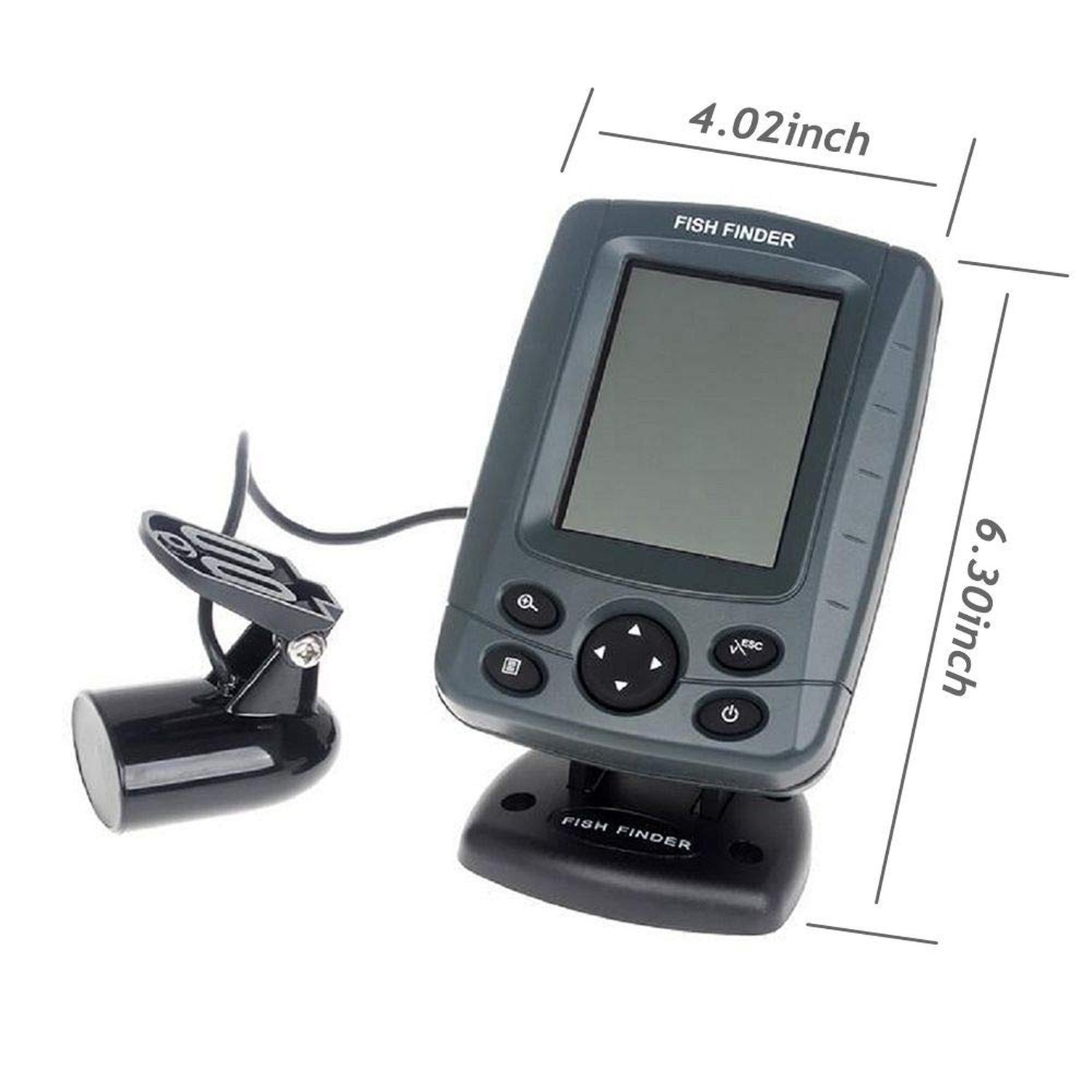 JOYWEE FF688C 3.5″ Phiradar Color LCD Boat Fish Finder 200KHz/83KHz Dual Sona…