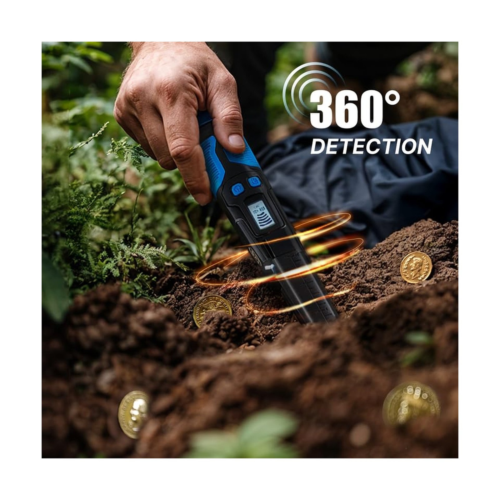 CKG Metal Detector Pinpointer 360° Detection, Professional Meta… FAST USA