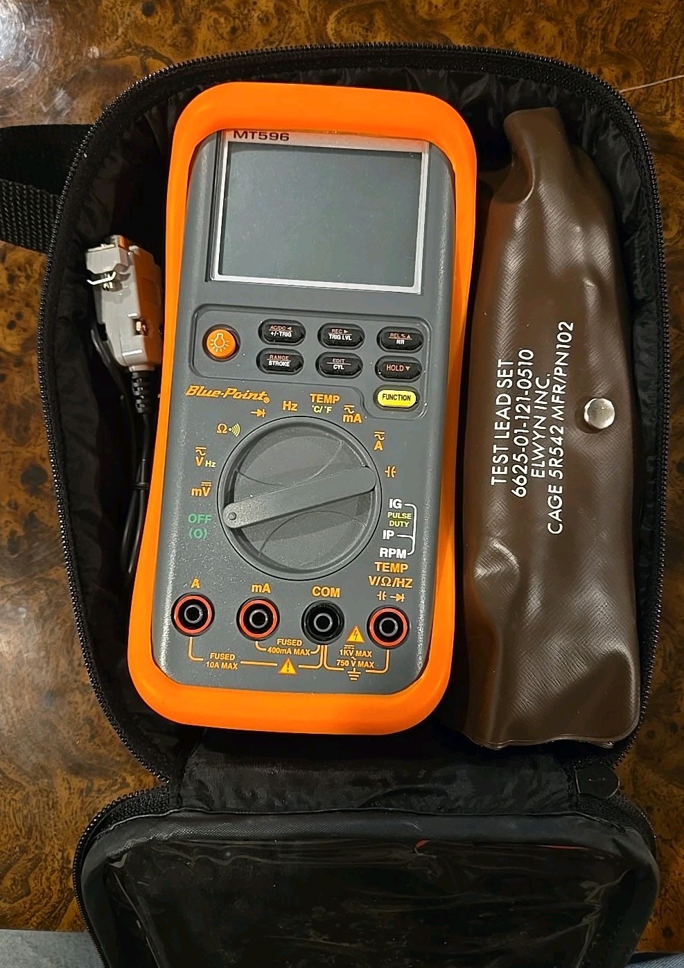 Blue-Point Tools Multimeter MT596 w/ Wire Leads in Soft Case
