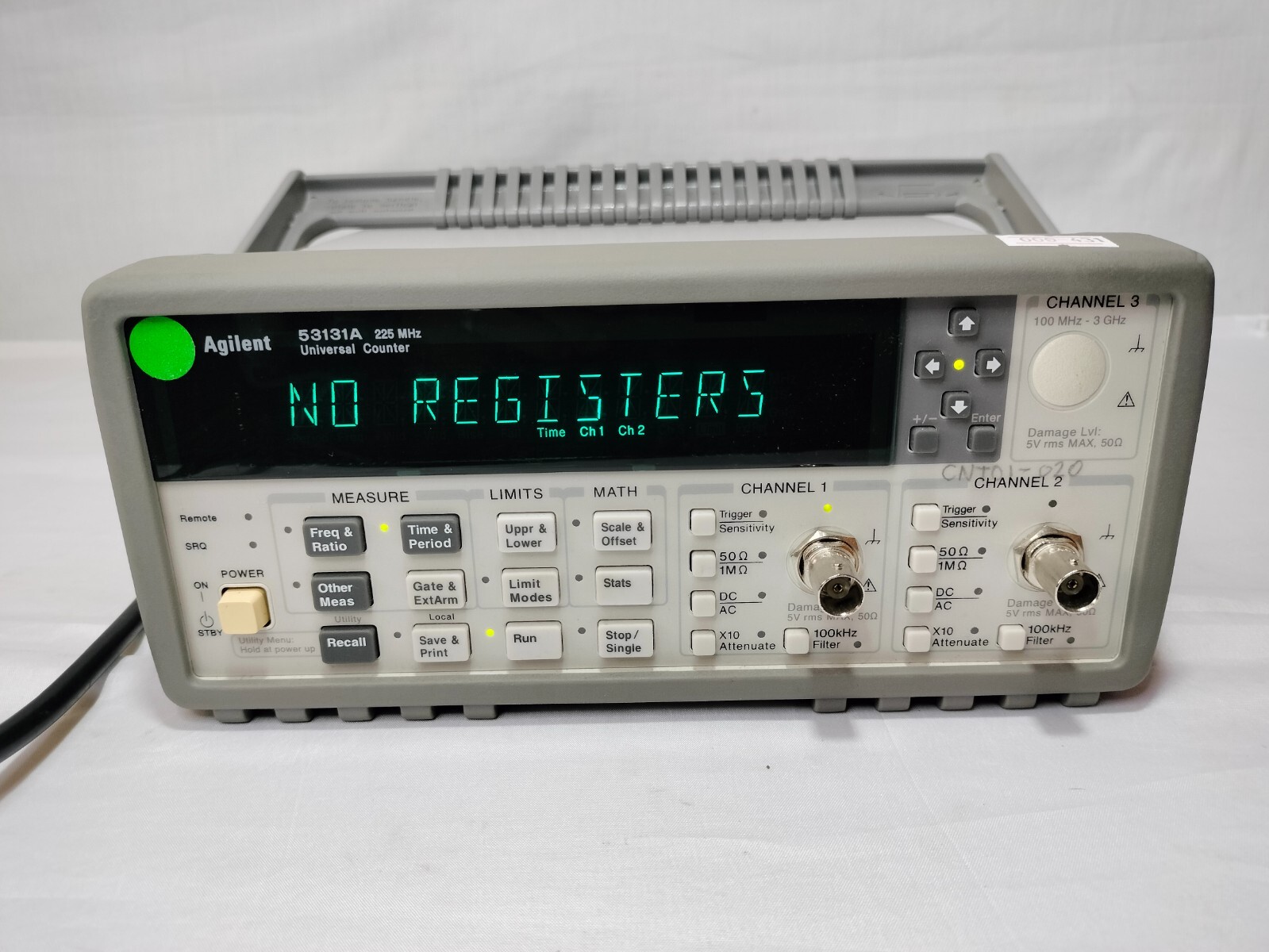 HP Agilent 53131A Universal Counter 225MHz S/N:MY40014344 Made in Malaysia