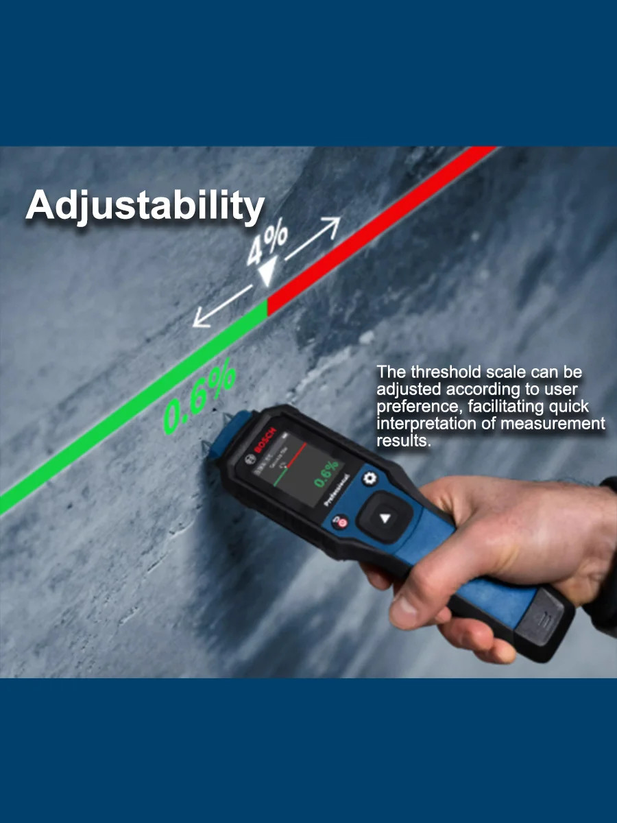 Bosch GMP2-15 Wood Moisture Meter Hygrometer LCD Brick Timber Damp Detector IP65